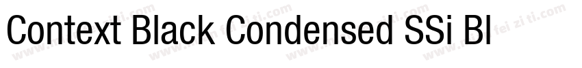 Context Black Condensed SSi Black Condensed字体转换